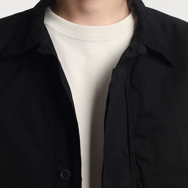 мужская черная куртка Alpha Industries Contrast Shirt Jacket MJC53003C1-black - цена, описание, фото 2